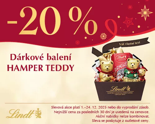 DODATEČNÁ sleva 20 % na dárkové balení HAMPER TEDDY