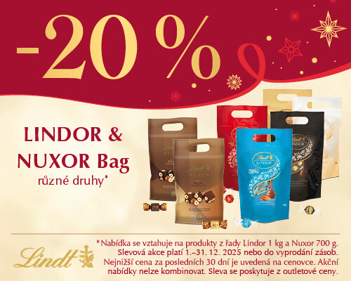 DODATEČNÁ sleva 20 % na Lindor & Nuxor Bag