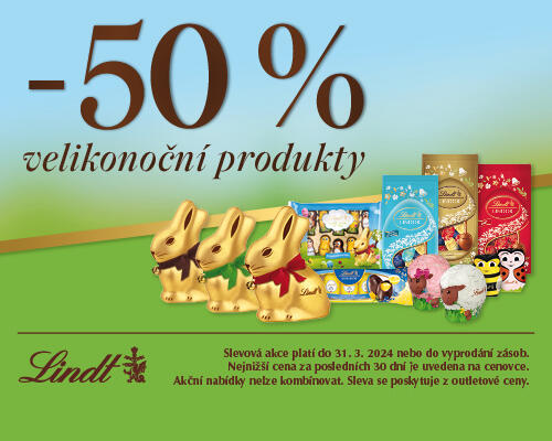 EXTRA sleva 50 % na velikonoční produkty