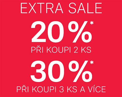 DODATEČNÁ sleva až 30 % při koupi 3 a více kusů