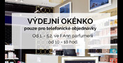 FAnn parfumerie má otevřeno výdejové okénko