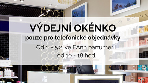 FAnn parfumerie má otevřeno výdejové okénko