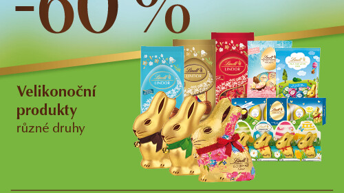 EXTRA sleva 60 % na Velikonoční produkty