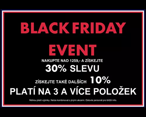 DODATEČNÁ sleva 30 % + dalších 10 %