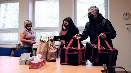 Refreshments pleased the employees of the Ondrášek Mobile Hospice