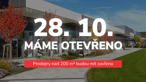 28.10. máme otevřeno