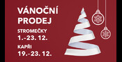 Vánoční prodej – stromečky a kapři