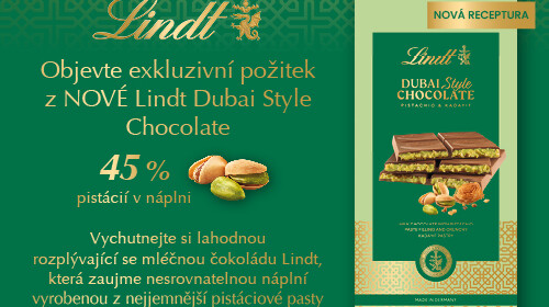 Objevte exkluzivní požitek z NOVÉ Lindt Dubai Style Čokolády