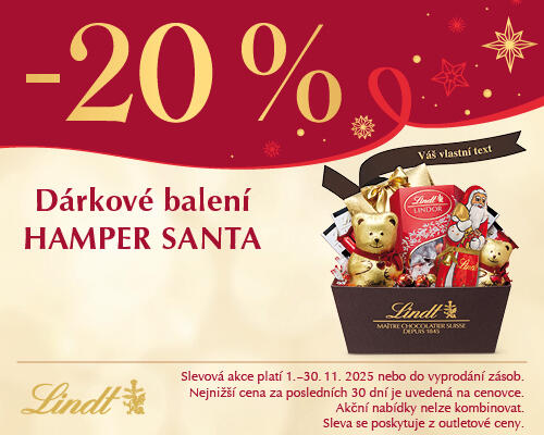 DODATEČNÁ sleva 20 % na dárkové balení HAMPER SANTA