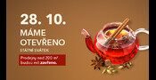 Státní svátek 28. října – máme otevřeno