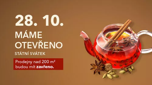 Státní svátek 28. října – máme otevřeno