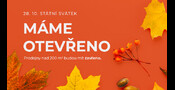 Otevírací doba během státního svátku 28. října – máme otevřeno