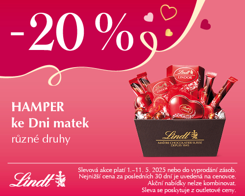 Lindt Mday Hamper 20 banner 500x400px CZ outlet