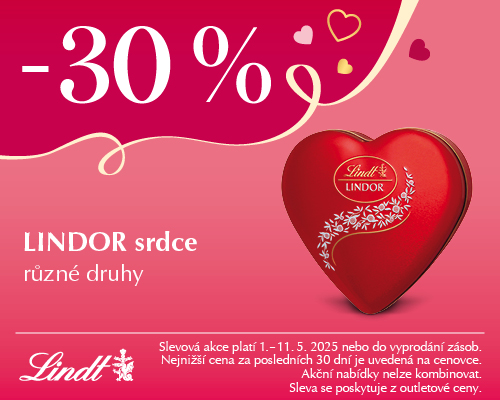 Lindt Mday Hearts 30 banner 500x400px CZ outlet