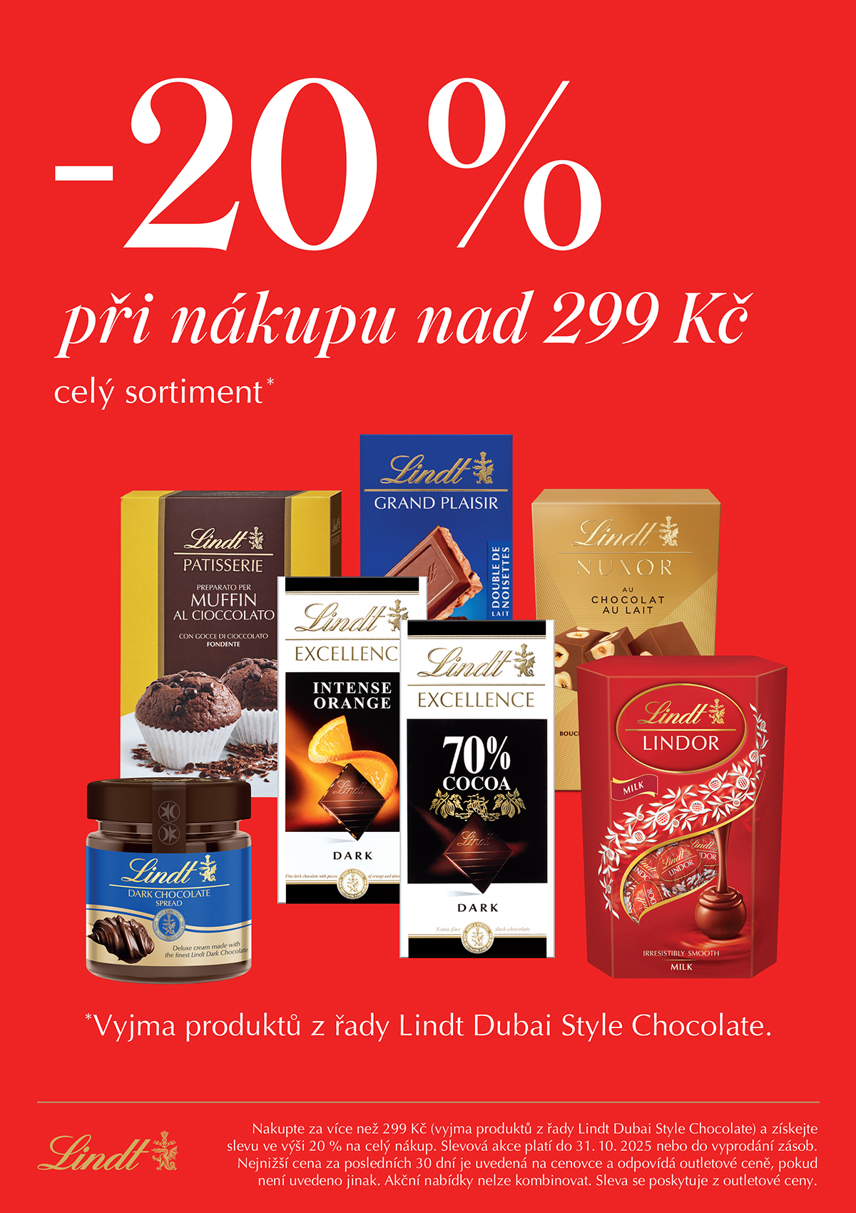Lindt 20 cely sortiment A4 CZ outlet print A4